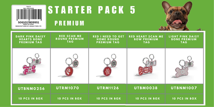 Starter Pack 5 Premium Tags