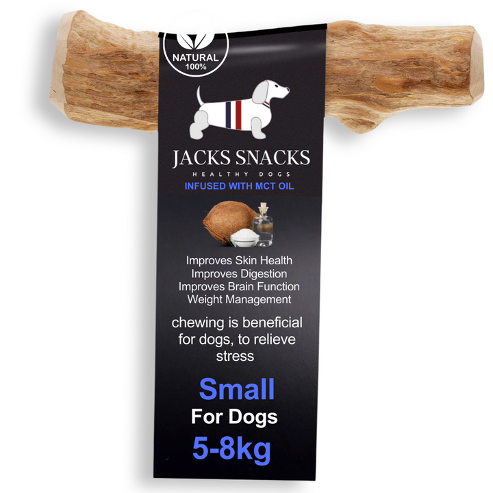 Coffee Wood Dog Chew with MCT Oil-Pack Size S