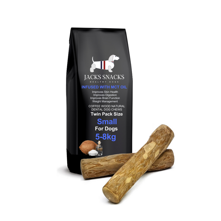 Coffee Wood Dog Chew Twin Pack Size-S