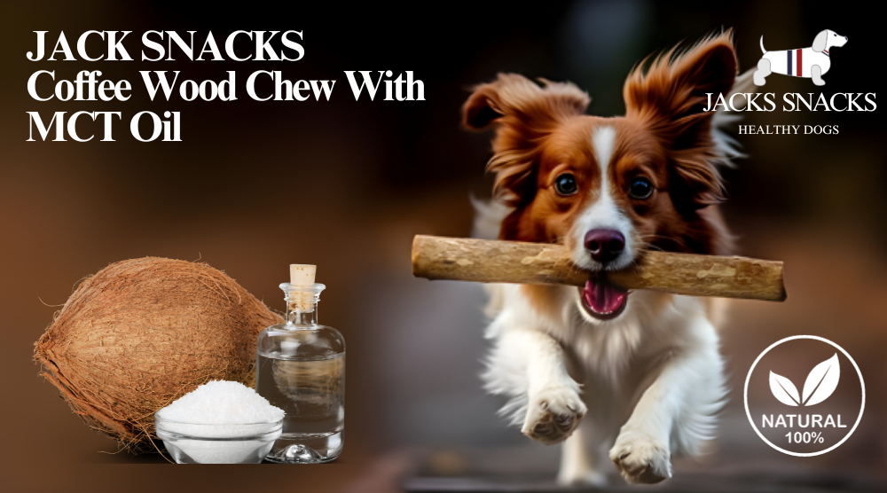 Coffee Wood Dog Chews with MCT Oil