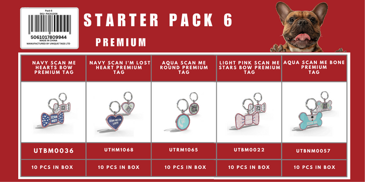 Starter Pack 6 Premium Tags