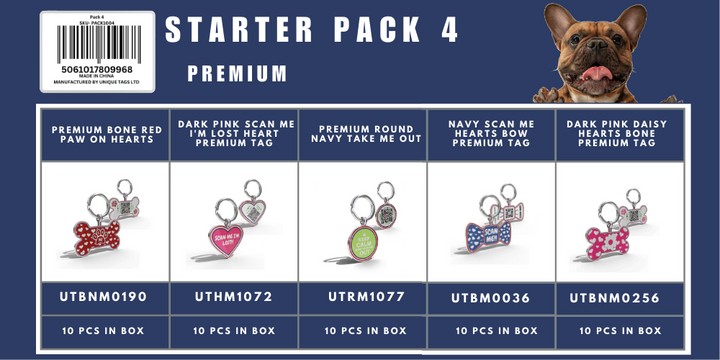 Starter Pack 4 Premium Tags