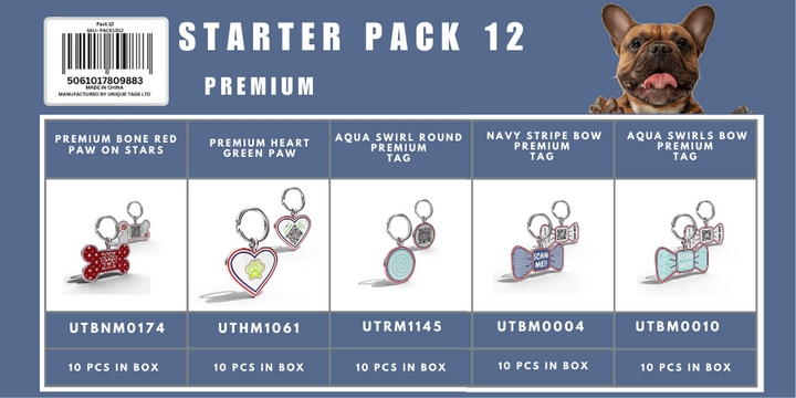 Starter Pack 12 Premium Tags