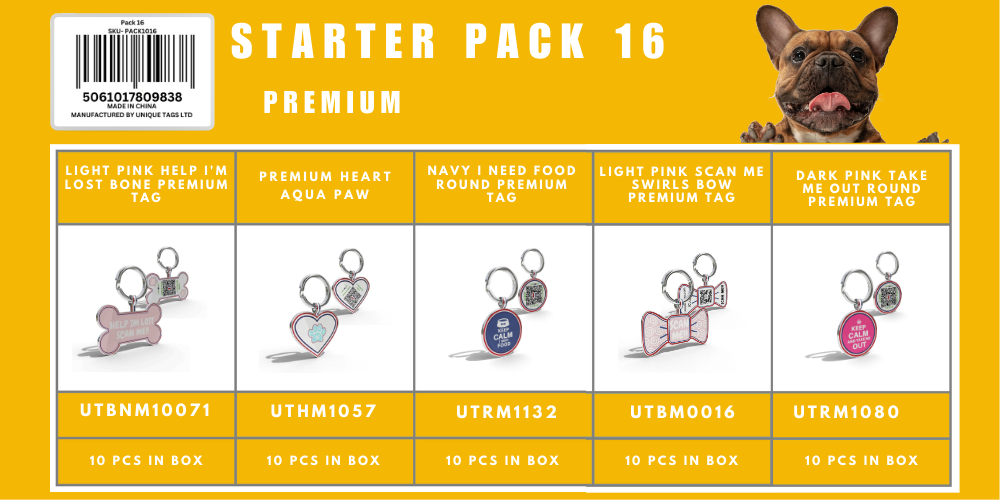 Starter Pack 16 Premium Tags