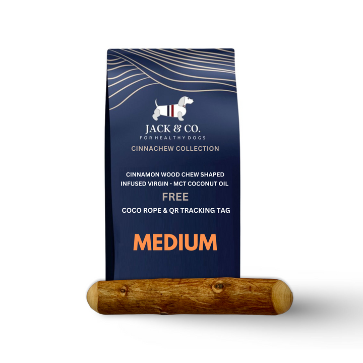 Cinnamon Wood Dog Chew Shaped with MCT Oil - XS