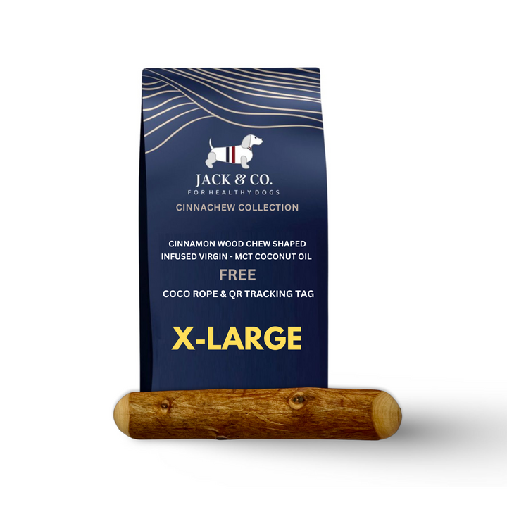 Cinnamon Wood Dog Chew Shaped with MCT Oil - M