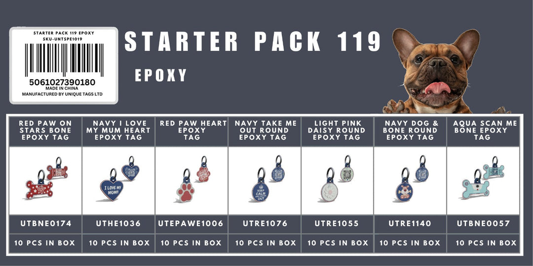 Starter Pack 119 Epoxy Tags