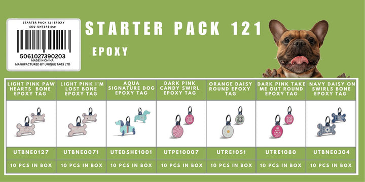 Starter Pack 121 Epoxy Tags