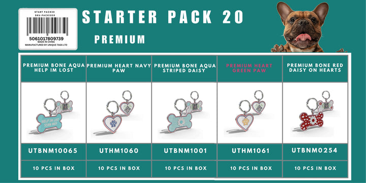Starter Pack 20 Premium Tags