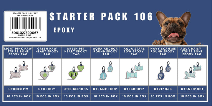 Starter Pack 106  Epoxy Tags
