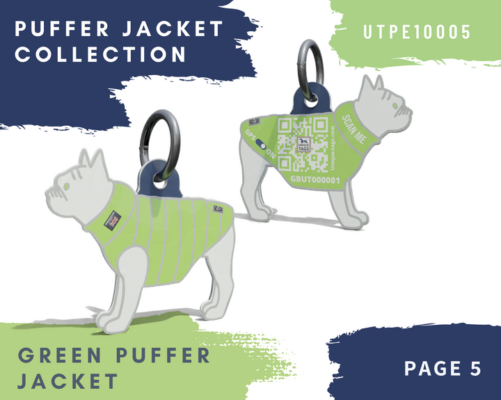 Green and Aqua Blue Reversible Puffer Jacket