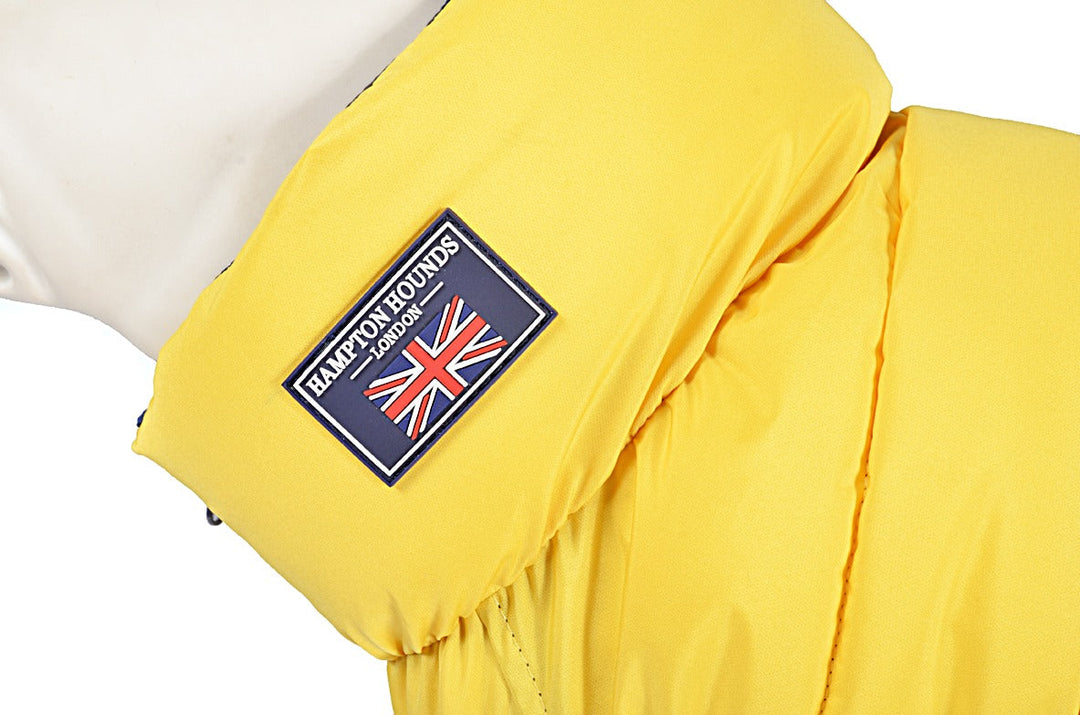 Orange and Navy Reversible Puffer Jacket